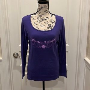 Harley Davidson size Large embellished T-Shirt